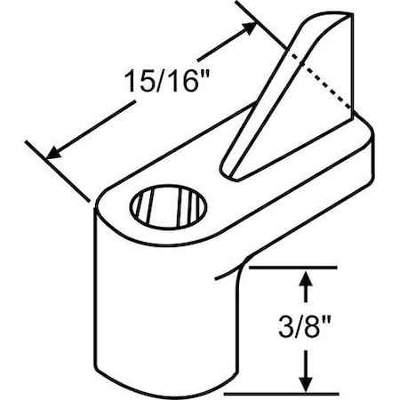 Strybuc 3/8in Swivel Clip Black 90-379BL